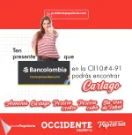 Ten presente que en Cartago en la calle 10#4-91 tenemos servicio de corresponsal bancario.
#cartago #correponsalbancario 
……
@occidentepapeleria 
.
#pereira #pereiracentro #pereiracuba #armenia #cartago #santarosadecabal